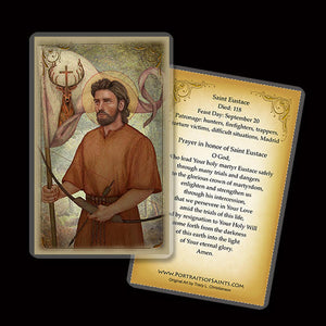 St. Eustace Holy Card