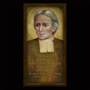 St. John Baptist de La Salle Inspirational Plaque